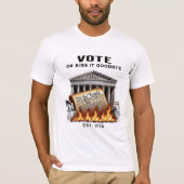 Stem of zeg het vaarwel! t-shirt (Voorkant)