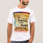 Stem om onze democratie en onze republiek te redde t-shirt (Voorkant)