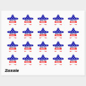 Stem op... Amerikaanse vlaggenster Stickers (Vel)