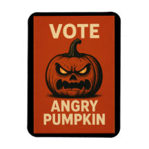 Stem op Angry Pumpkin Magnet