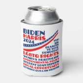 Stem op Biden Harris 2024 verkiezingsplatform Blikjeskoeler (Blikje Voorkant)
