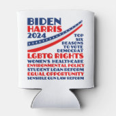 Stem op Biden Harris 2024 verkiezingsplatform Blikjeskoeler (Achterkant)