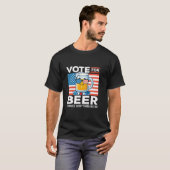 Stem op bier, het maakt alles beter in Amerika T-shirt (Voorkant volledig)