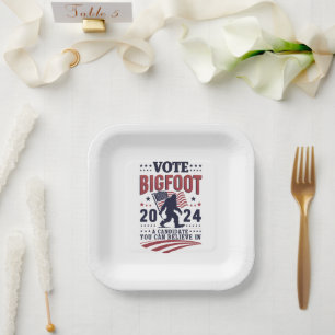 Stem op Bigfoot 2024 Sasquatch Presidentiële  Papieren Bordje