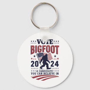 Stem op Bigfoot 2024 Sasquatch Presidentiële  Sleutelhanger