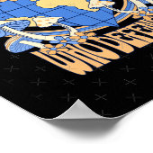 Stem op Blue Vote voor Earth Sticker Poster (Hoek)