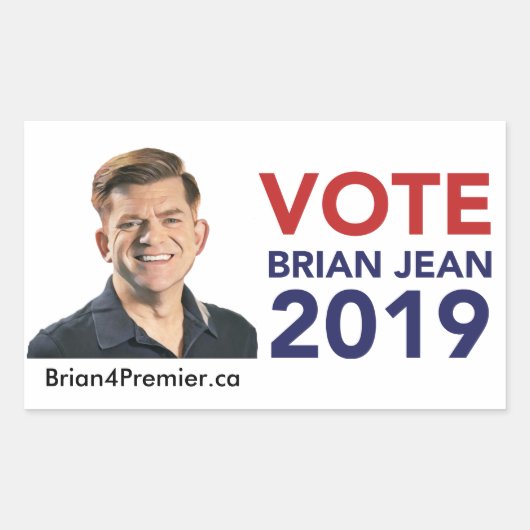 Stem op Brian Jean Stickers (Voorkant)