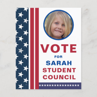 Stem op Class President: Amerikaanse kleuren Flyer