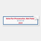 Stem op de aanklager, niet op de dader bumpersticker (Voorkant)