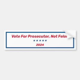 Stem op de aanklager, niet op de dader bumpersticker