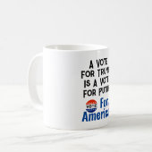 Stem op de Amerikaanse koffie-Mok Koffiemok (Voorkant links)