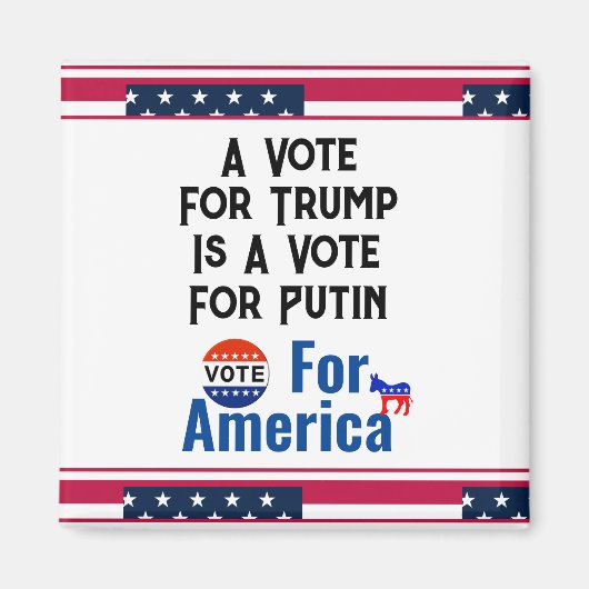 Stem op de Amerikaanse magneet (Voorkant)