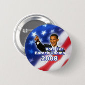 Stem op de Button van Barack Obama (Voorkant /achterkant)