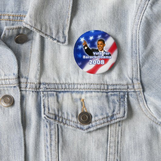 Stem op de Button van Barack Obama (In situ)