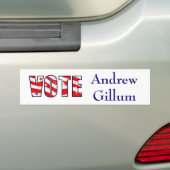 Stem op de Democraat Andrew Gillum Bumpersticker (Op auto)