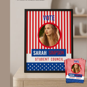 Stem op de klaspresident: verkiezing van de studen poster