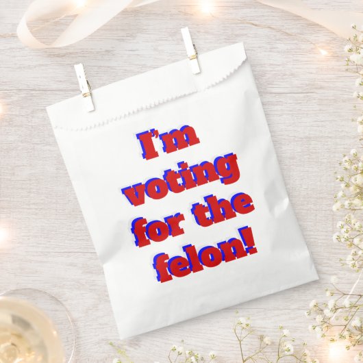 Stem op de misdadiger Donald Trump Bedankzakje (Geknipt)