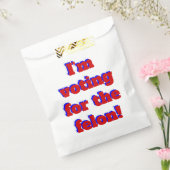 Stem op de misdadiger Donald Trump Bedankzakje (Gezegeld)