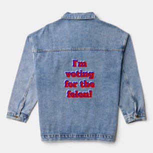 Stem op de misdadiger Donald Trump Denim Jacket