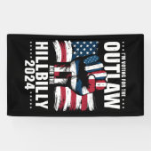 Stem op de Outlaw en de Hillbilly 2024 VS Spandoek (Horizontaal)