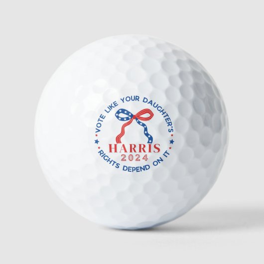 Stem op de rechten van je dochter Harris 2024 Golfballen (Voorkant)