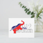 Stem op de Republikeinse Wenskaarten van 2012! Briefkaart (Staand voorkant)