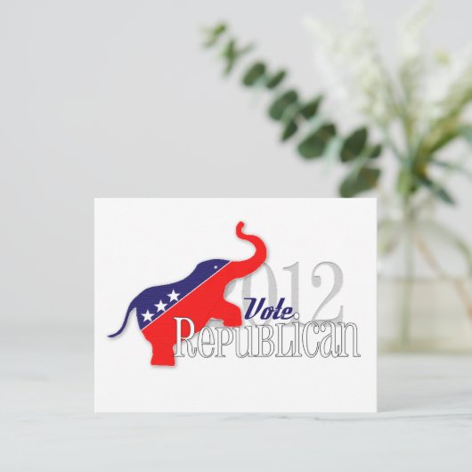 Stem op de Republikeinse Wenskaarten van 2012! Briefkaart (Staand voorkant)