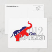 Stem op de Republikeinse Wenskaarten van 2012! Briefkaart (Voorkant / Achterkant)