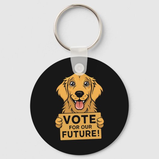 Stem op de toekomst! Sticker Sleutelhanger (Voorkant)