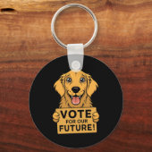 Stem op de toekomst! Sticker Sleutelhanger (Voorkant)