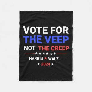 Stem op de Veep Not The Creep Harris Waltz 2024 Fleece Deken