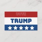 Stem op Donald Trump visitekaartje Contactkaartje (Voorkant)