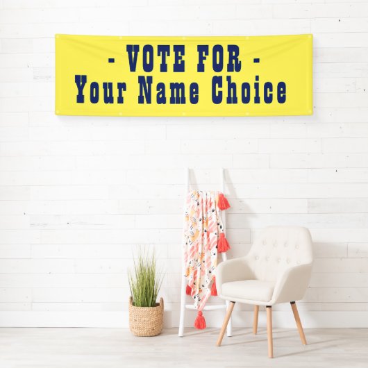 Stem op een kandidaat spandoek (Insitu)