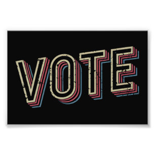 Stem op een pro-choice president verkiezing femini foto afdruk