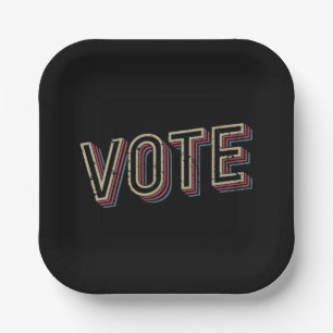 Stem op een pro-choice president verkiezing femini papieren bordje