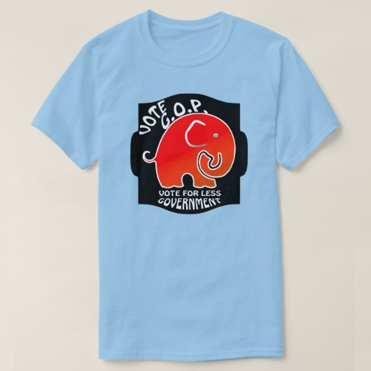 Stem op GOP voor Minder Overheid (Mannen) T-shirt (Design voorkant)
