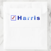Stem op Harris Red Check in Blue Box Stickers (Tas)