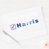 Stem op Harris Red Check in Blue Box Stickers (Envelop)