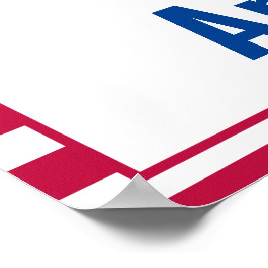 Stem op het Amerikaanse Poster (Hoek)