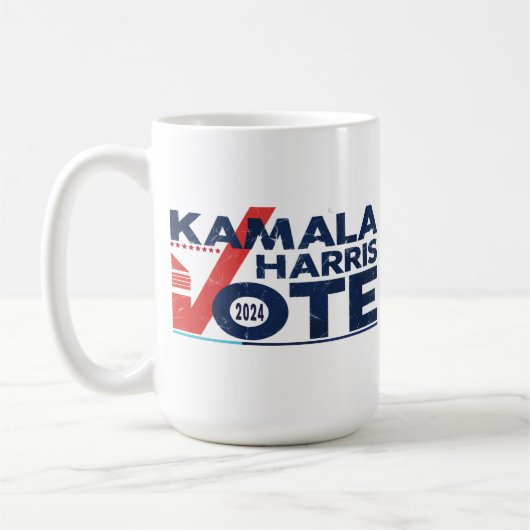 Stem op het Kamala Harris T-shirt Koffiemok (Links)