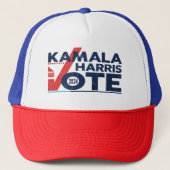 Stem op het Kamala Harris T-shirt Trucker Pet (Voorkant)