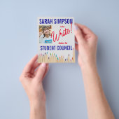 Stem op het President: Studentenraadsverkiezingen Flyer (Hand)