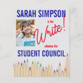 Stem op het President: Studentenraadsverkiezingen Flyer (Voorkant)