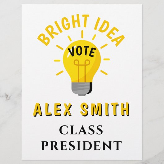 Stem op het President: Studentenraadsverkiezingen Flyer (Achterkant)