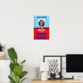Stem op het President: Studentenraadsverkiezingen Poster (Thuiskantoor)