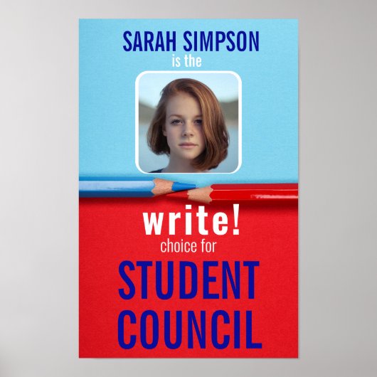 Stem op het President: Studentenraadsverkiezingen Poster (Voorkant)