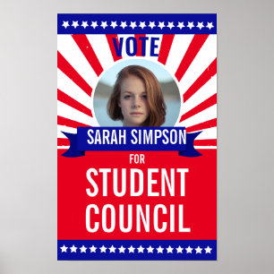 Stem op het President: Studentenraadsverkiezingen Poster