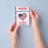 Stem op het President van de klas: HART Flyer (Hand)