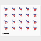 Stem op Hillary Democraat Hart Sticker (Vel)