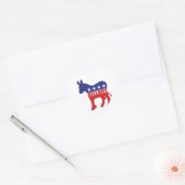 Stem op Hillary Democraat Hart Sticker (Envelop)